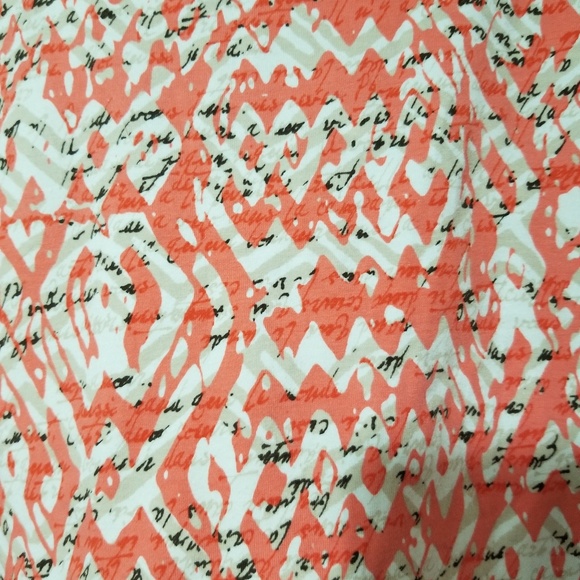 Ruby rd coral and white blouse - Picture 4 of 6